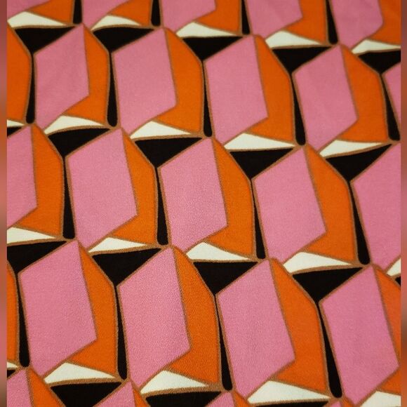 Diane Von Furstenberg DVF Target Womens Plus 28 Pink 90s Geo Mini 70s Dress NWT - Picture 10 of 16